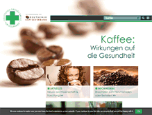 Tablet Screenshot of kaffee-wirkungen.de